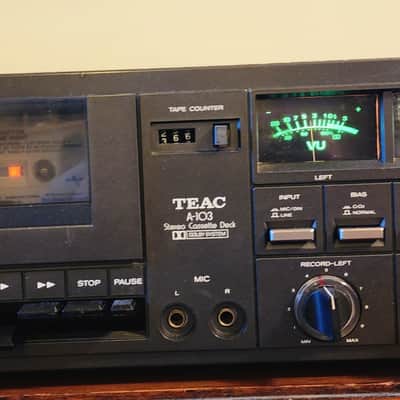 TEAC A-103 Cassette Deck TEAC 1979 - Silver And Black | Reverb