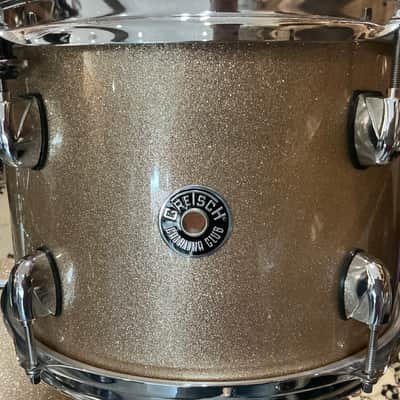 CT1-J484 Catalina Club Round Badge 8x12 / 14x14 / 14x18"/ 5x14" 4pc Drum Kit Sahara Sparkle image 4