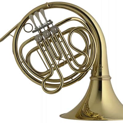 Stagg French Horn 3 Rotary Valves With Case Gold Lacquer WS-HR245 2 Year Warranty image 2