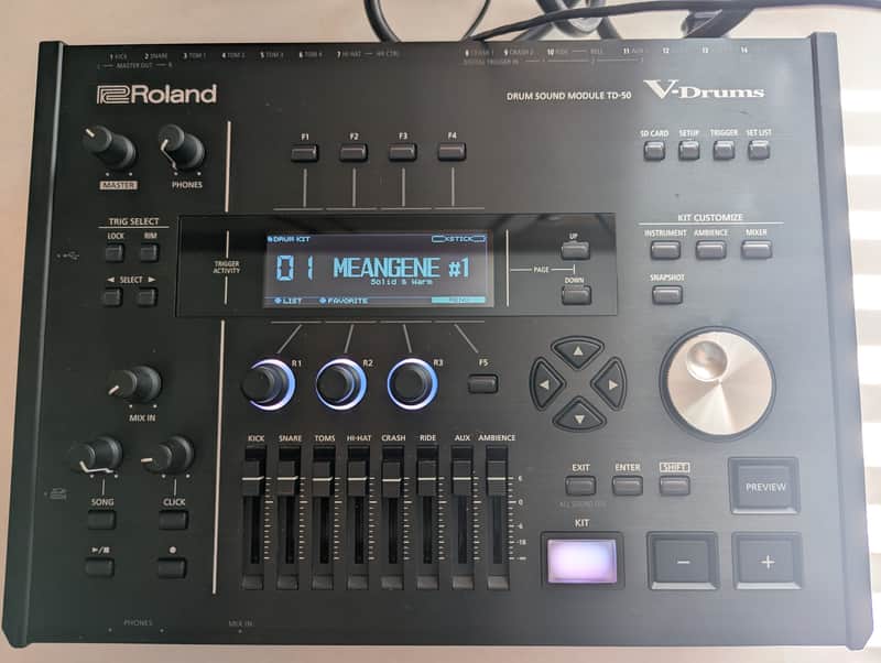 Roland TD-50 Drum Sound Module w/ Custom Kits