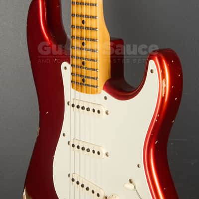 Fender Custom Shop Stratocaster 58 Relic Faded Aged 2022 - Candy Apple Red (COD 1127UG) image 8