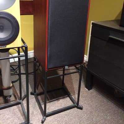 Stirling BBC LS3/6 Rosewood Speakers Monitors PAIR w/ Stands - Demo Units - Rogers Harbeth Tannoy image 4