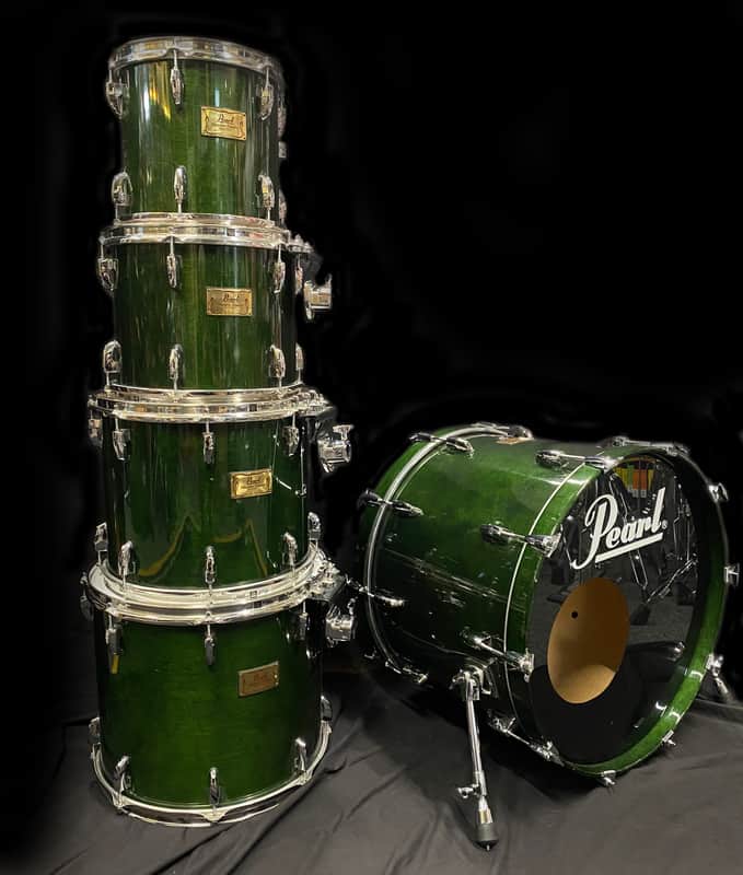 Pearl Masters Studio Birch Late 80's Early 90's - Emerald Mist image 1