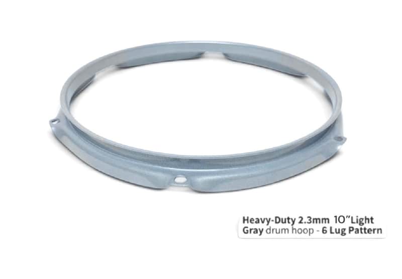 Dolby 10” Gray Hoop 6 Lug 2.3 mm Heavy Duty Triple Flange image 1
