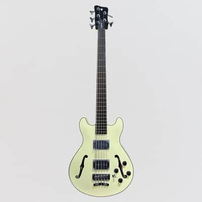 Warwick RockBass Star Bass 5-string Hollowbody Electric Bass - Solid Crème White image 8