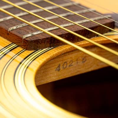 1970s Yamaha FG-130 Vintage Folk Acoustic Guitar – MIJ – Hardshell Case image 12