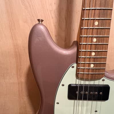 2020 Fender Player 90 Mustang Electric Guitar, Burgundy Mist Metallic, Pau Ferro Fingerboard MIM image 17