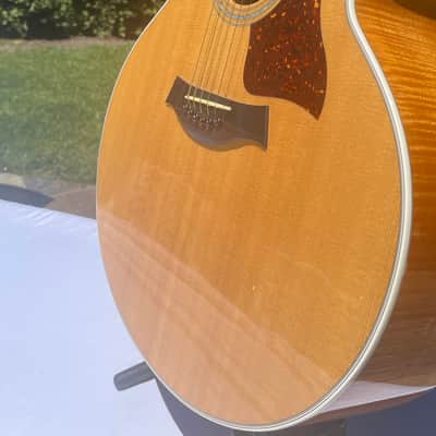 Taylor 615e Jumbo Acoustic Guitar 1996 - Natural Gloss image 2