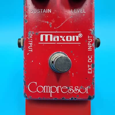 Vintage 80s Maxon Compressor CP-101 Guitar Effect Pedal Bass Sustain CP101 Photo image 3