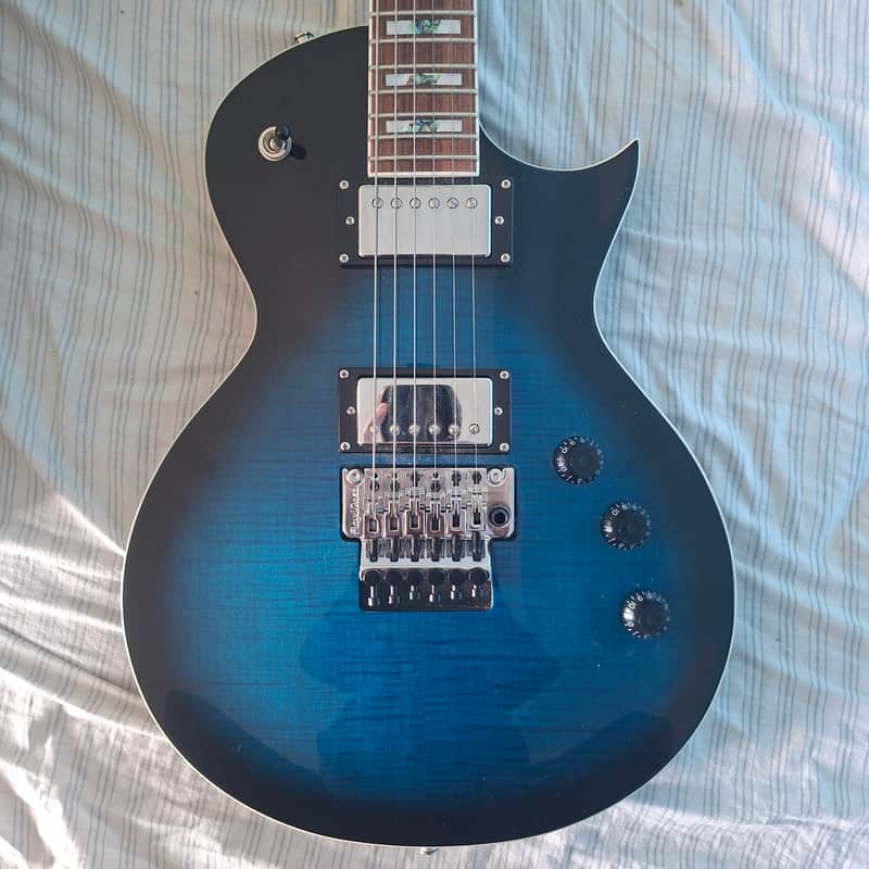 ESP LTD AS-1 FR Alex Skolnick Signature 2016 - Present - Black Aqua Sunburst image 1