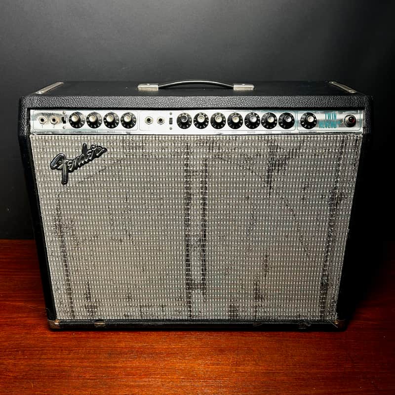 Fender Twin Reverb 2-Channel 100-Watt 2x12" Guitar Combo 1972 - 1976 - Silverface image 1