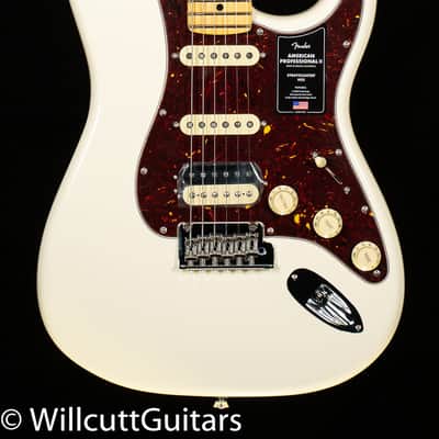 Fender American Professional II Stratocaster HSS Maple Fingerboard Olympic White (573) image 3