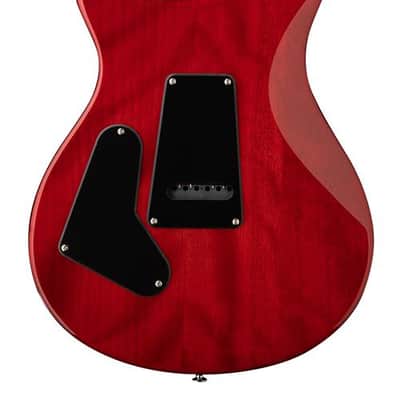 PRS SE Custom 24-08 Quilt Charcoal Cherry Burst w/bag image 3