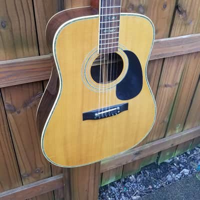 Early 70's Harmony Model  HM 400 Flattop Acoustic Guitar Martin D-41 Copy Nice Great Player & Sound image 2