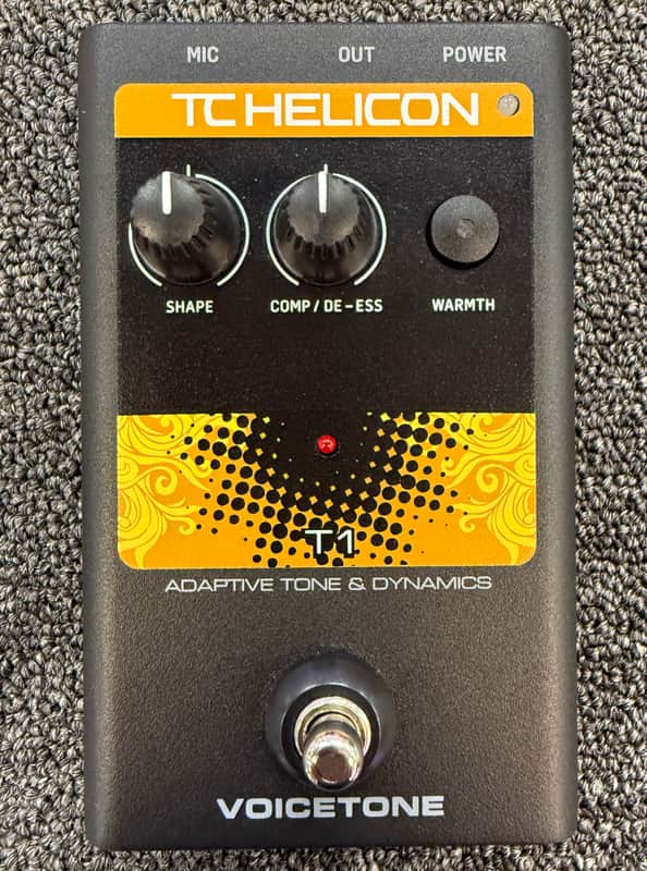 TC Helicon VoiceTone T1 Vocal Tone & Dynamics Pedal - Pre Owned image 1