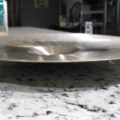 19" 80s pre serial engraved stamp Avedis Zildjian Medium Crash Cymbal 1860g image 10
