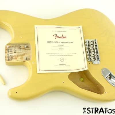 LEFTY Fender AV II American Vintage 1957 Strat BODY &HARDWARE Ash Vintage Blonde image 2