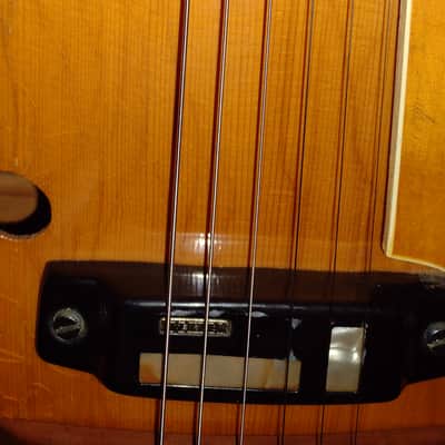 ARCHTOP ELECTRIC GEMTONE 1960'S - NATURAL WOOD image 16