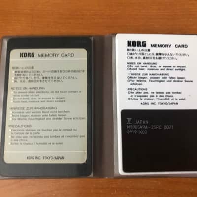 Korg M1 Fretted Insts 1 Expansion Card Set – MSC-06 PCM + MPC-06 Program Cards with sleeve image 2