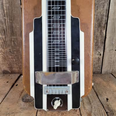 National New Yorker Lap Steel 1938 Early Pre War Version Original Case - Black and White image 2