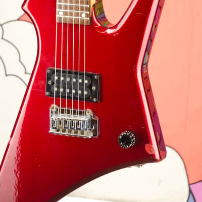 Vintage 80's Hondo H-1 Death Dagger Metallic Red Electric Guitar image 6