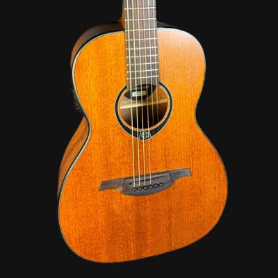 Lâg Tramontane T77PE Parlour Size Electro-Acoustic Guitar in Satin image 2