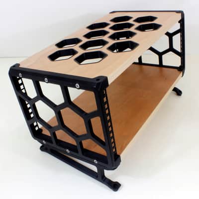Nutshell 19" 4U DESKTOP STUDIO RACK POD CASE CABINET COMMS MEDIA AUDIO EQUIPMENT HYPLA - Black image 2
