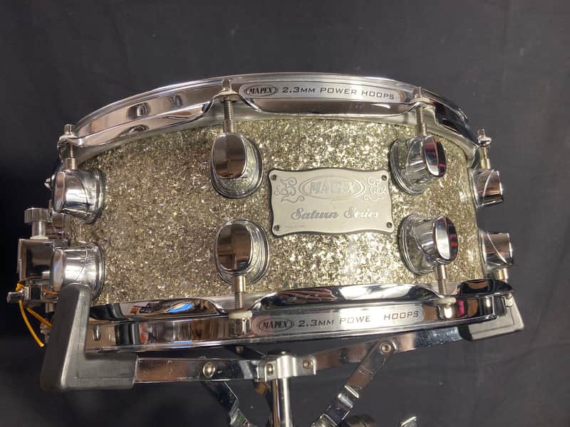 Mapex - 5x14" Saturn Series Snare Drum 2014–2015 - Silver Sparkle image 1