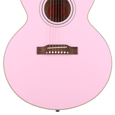 Epiphone J-180 LS Acoustic-electric Guitar - Pink image 2
