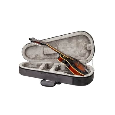 Crossrock Mandolin Foam Case for A & F Style | Lightweight Gray Gig Bag with Plush Interior & Storage Pockets (CRP300MAFDG) image 2