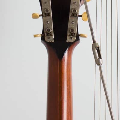 Gibson Style U Harp Guitar (1908), ser. #7554, Mark Leaf molded fiberglass hard shell case. image 6
