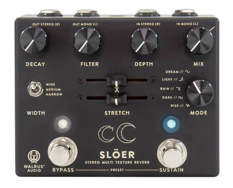 Walrus Audio SLÖER Stereo Ambient Reverb Pedal (Black) - Open Box image 1