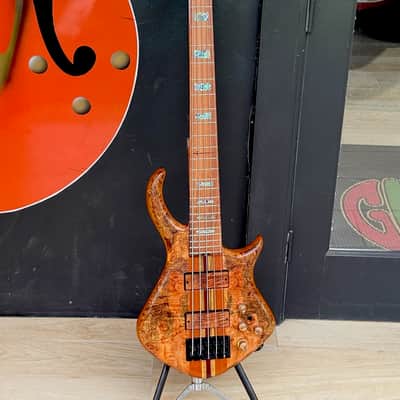 Warrior Dran Michael 5-string Bass "NAMM" 2020 - stunning featherweight Spalted Maple NAMM Show display model # 9. image 2