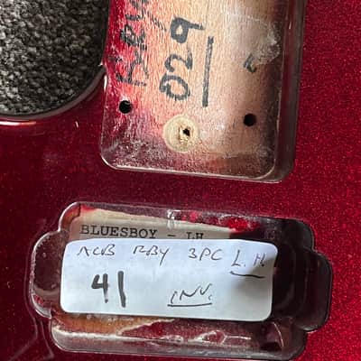 G&L Fullerton ASAT Classic Bluesboy guitar body left handed ruby red metallic image 5