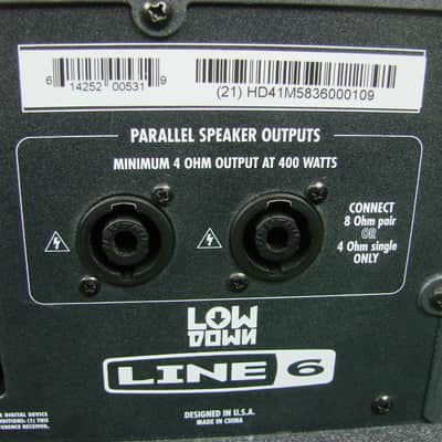 Line 6 Lowdown HD400 400-Watt Rack Mountable Bass Amplifier Head