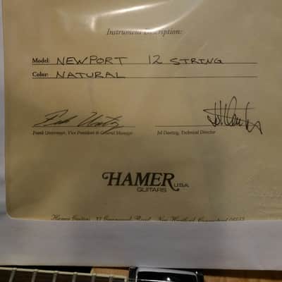 Hamer USA Newport 12 NOS 2008 Natural Birdseye maple image 18