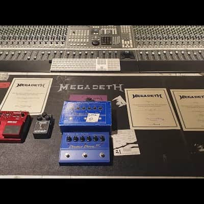 DAVE MUSTAINE'S MEGADETH Studio Album Recorded Tech 21 Double Drive 3x Unique Cascading Overdrive Guitar Pedal Artist Owned by Dave Mustaine Signed COA image 2