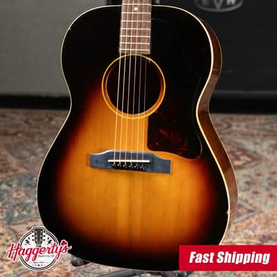 Gibson Vintage 1966-1967 LG-2 Acoustic Guitar - Sunburst with Alligator Chipboard Case - Used image 1