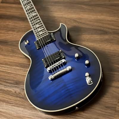 Schecter Solo-II Supreme STBB in See Thru Blue Burst image 1