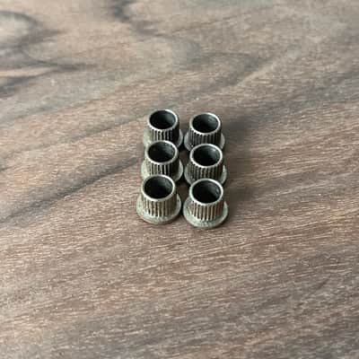 Kluson Deluxe Tuner Set Keystone Button No Line Single Ring Vintage 1952-1956 - Nickel image 8