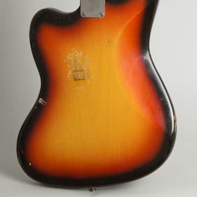 Fender  Jaguar Solid Body Electric Guitar (1965), ser. #105620, tweed hard shell case. image 4