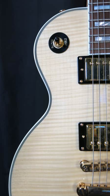 Epiphone Les Paul Custom 100th Anniversary highly flamed with case and signed pickguard image 1