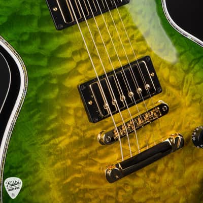 Gibson Custom Shop PSL Les Paul Ultima 5A "Tree of Life" Iguana Burst #CS600155 image 14