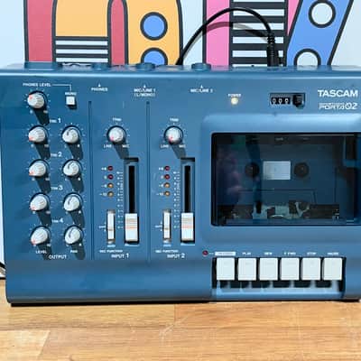 TASCAM Porta 02 Ministudio 4-Track Cassette Recorder - Blue