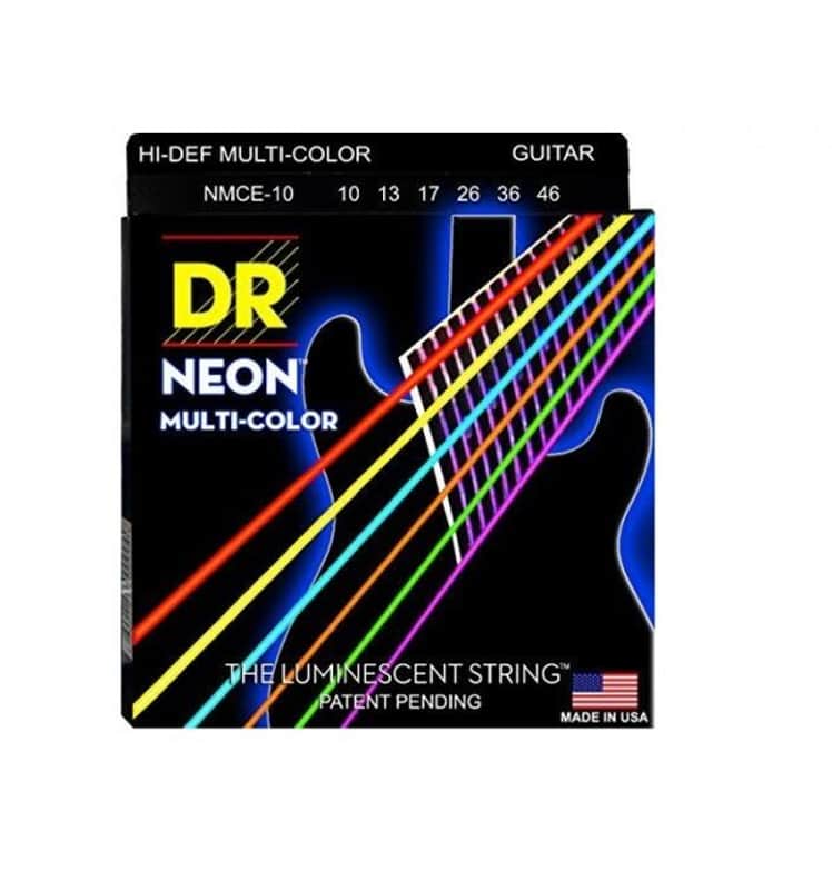 New DR Hi-Def Neon Multi Color Electric String Lot of 6 10-46 NMCE-10 image 1