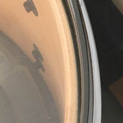 C&C Custom 2 Piece Jazz Bop Kit 18” Bass + 13” Snare Ginger / Champagne Glass Glitter Made in USA Maple Shells image 5