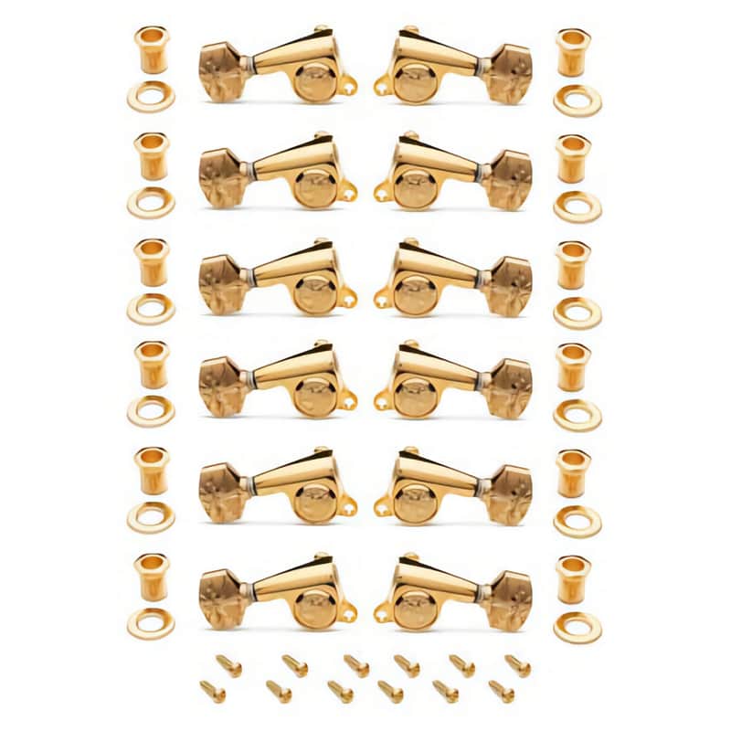 Gotoh Luxury 18:1 12-String Guitar Tuners, Polished Gold image 1