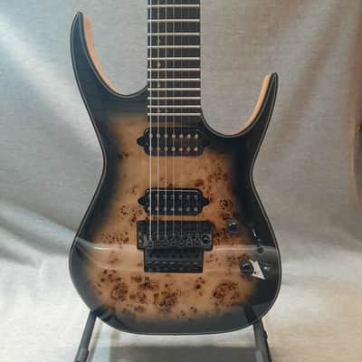 Dean Exile Select Floyd Fluence 7 String - Natural Black Burst image 1