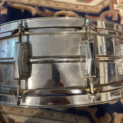 Vintage Ludwig Supraphonic 6 x 14 " 10-Lug Snare Drum with Keystone Badge 1963 - 1969 - Chrome-Plated image 7