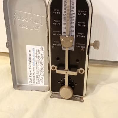 Restored Antique Wittner Maelzel Metronome Taktell Piccolo in Hinged All-Metal Case, Germany,  Fully Serviced image 8
